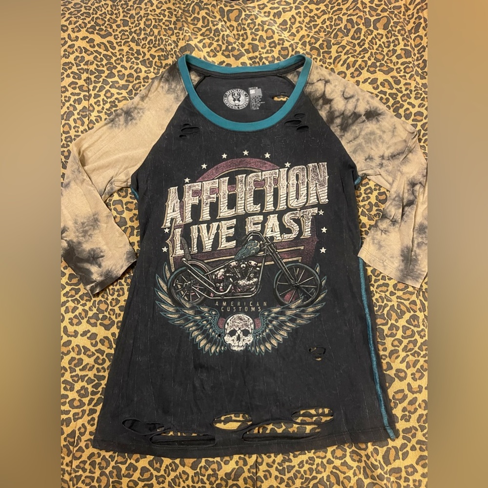 Buckle Affliction American Customs Destructive 3/4 Sleeve